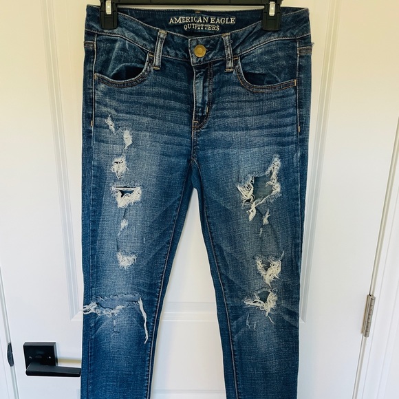 Super Stretch Ripped Jegging - Picture 2 of 6